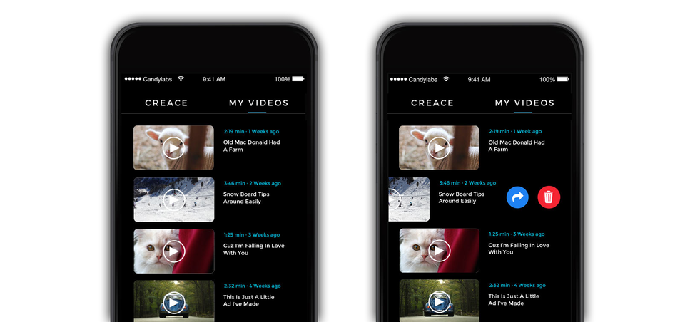 Candylabs Creace Mockup UX/UI